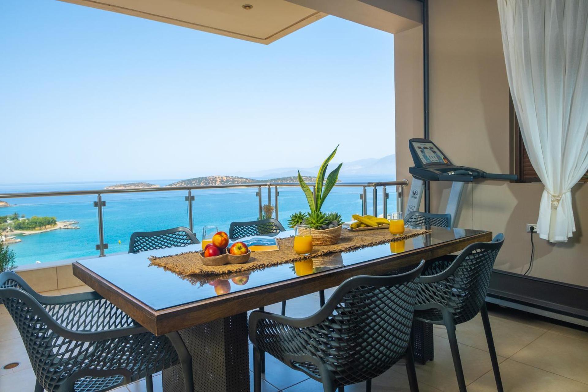 Thea Panoramic Sea View Apartment Agios Nikolaos  Luaran gambar